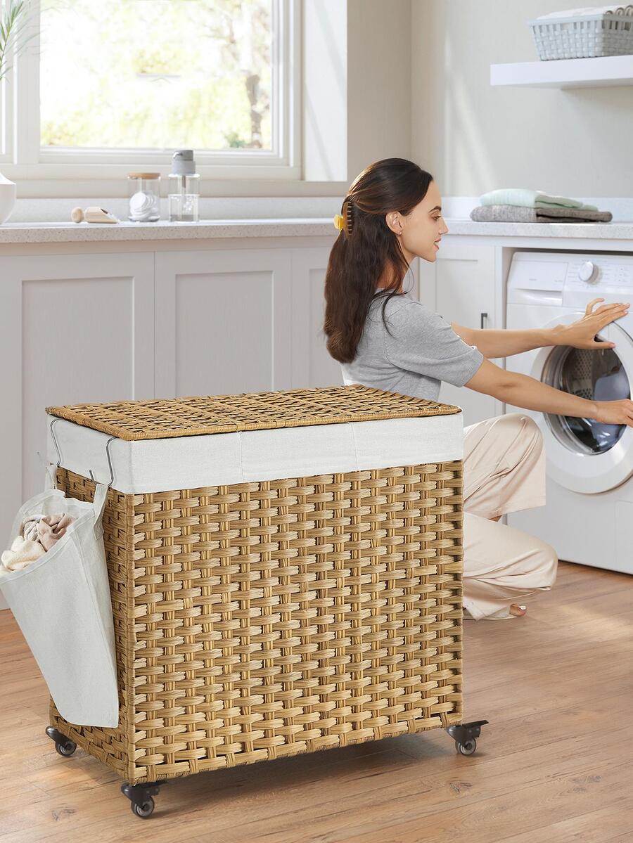 Rattan Plant Basket - Cesto para la ropa sucia con