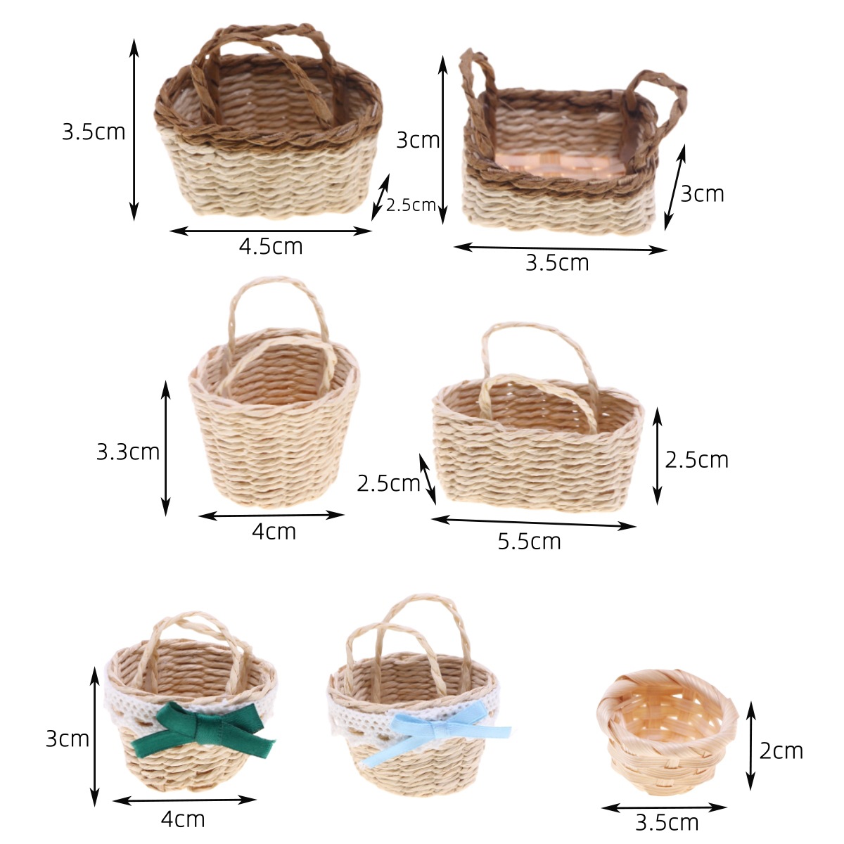 Rattan Plant Basket - Cesta de mano de hierba Lafite