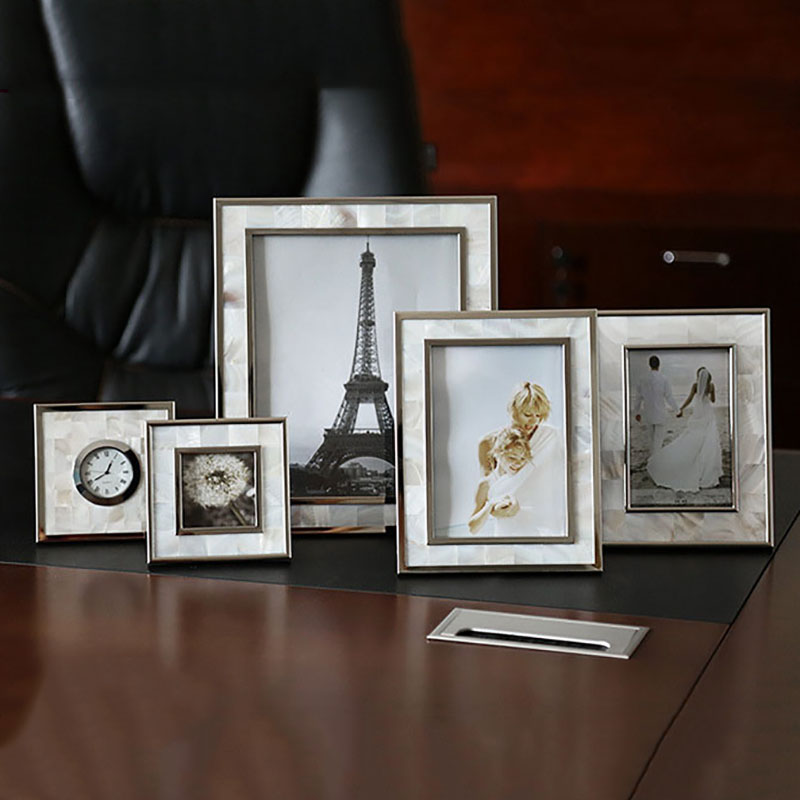 Bamboo Photo Frame - Marcos de fotos de aleación decorativos