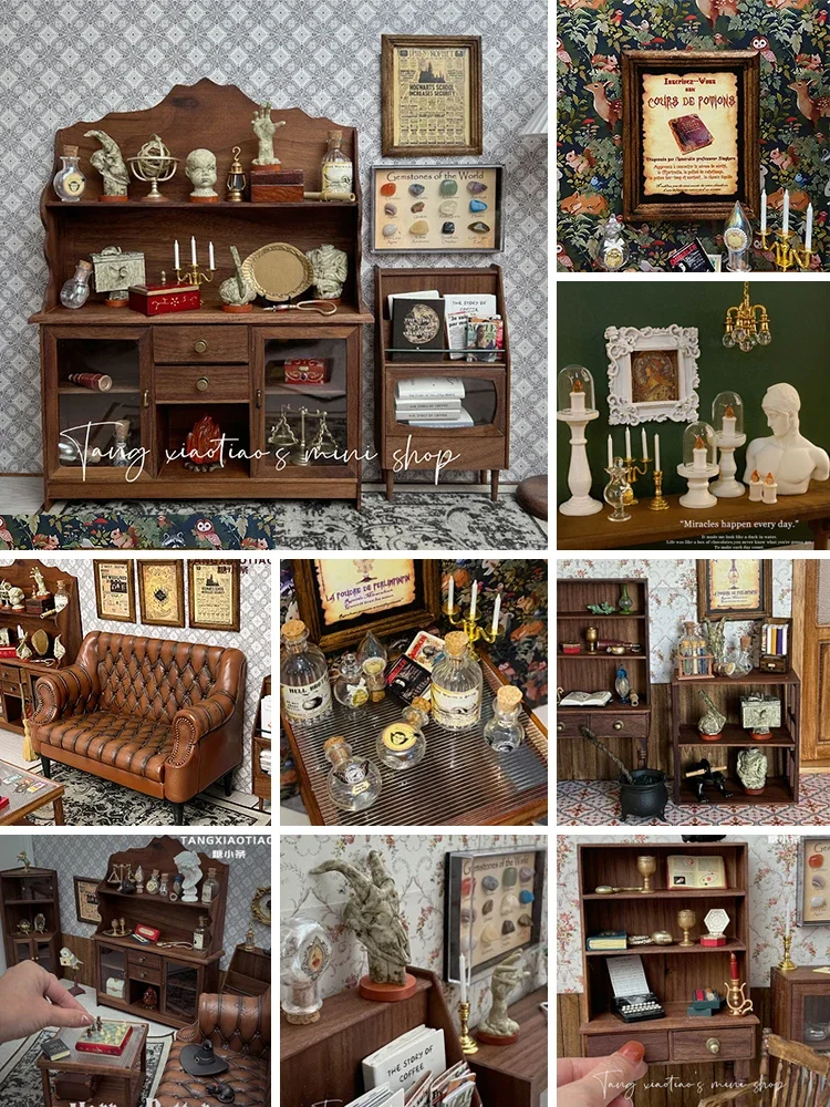 Home Decor Za - Decoración Retro para casa de muñecas,