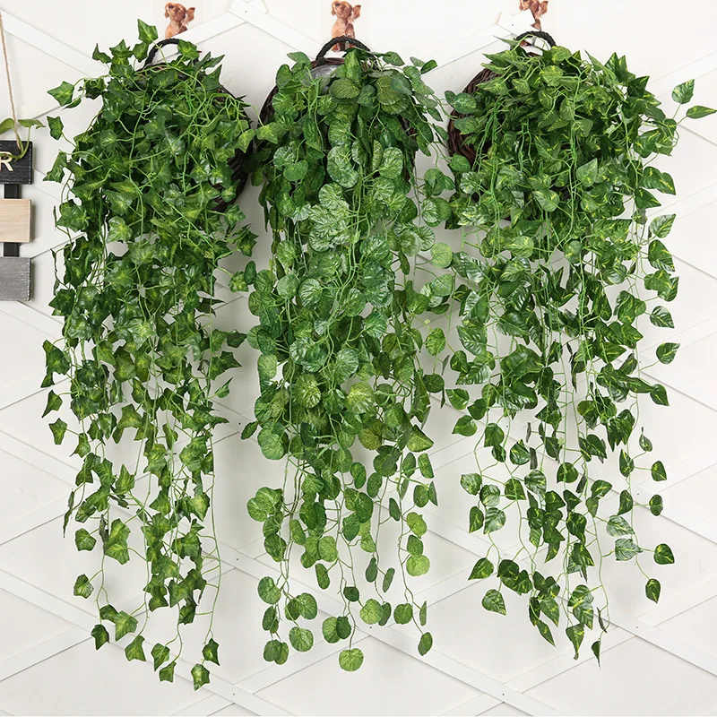 Rattan Plant Basket - Planta colgante de pared de rábano