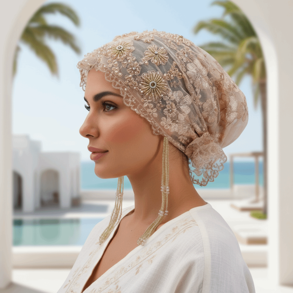 Gorro Turbante con Cuentas Bri - Home Decor Indonesia reseña y precio