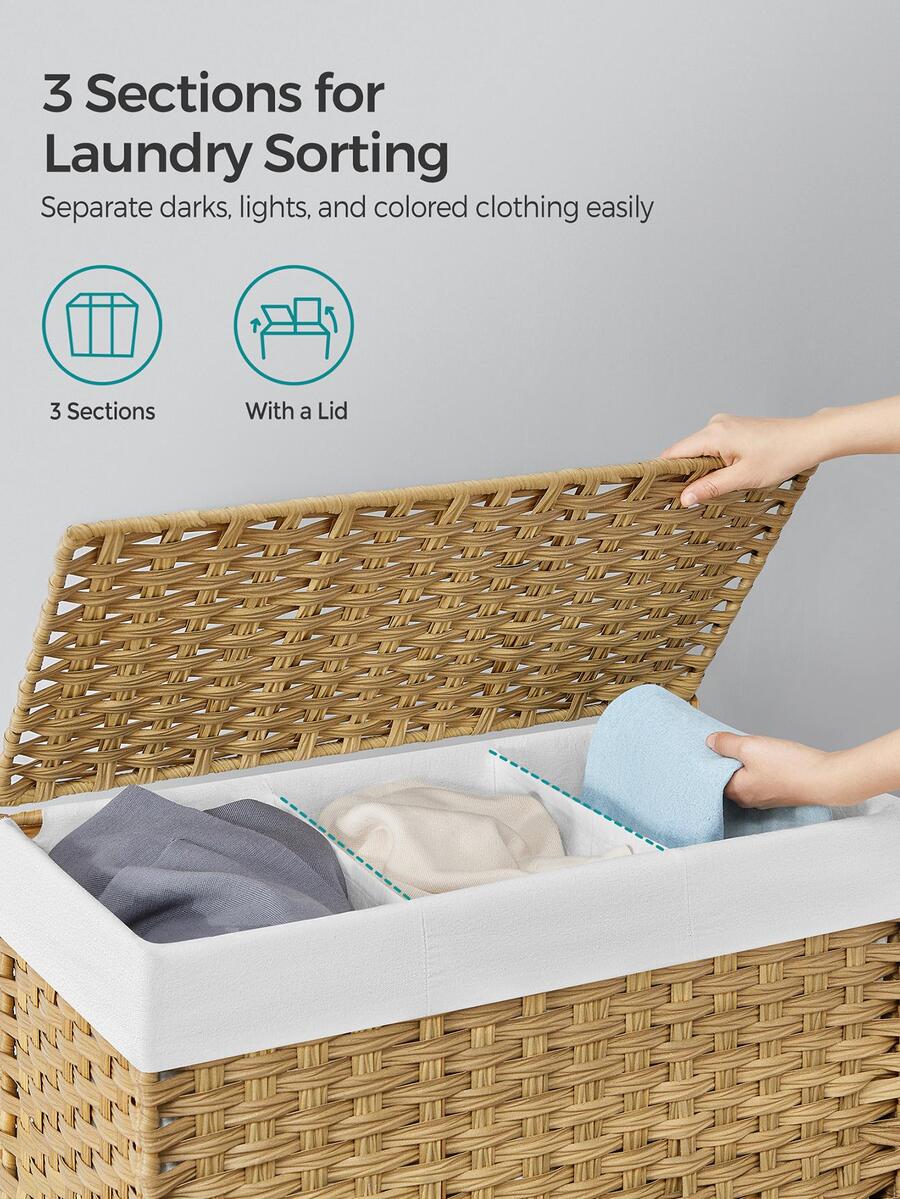 Cesto para la ropa sucia con t - Rattan Plant Basket reseña y precio