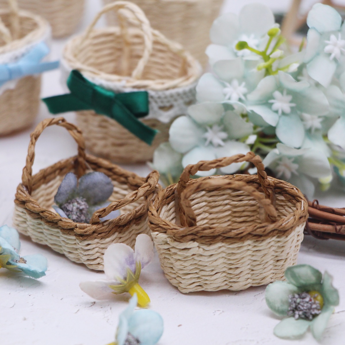 Cesta de mano de hierba Lafite - Rattan Plant Basket reseña y precio