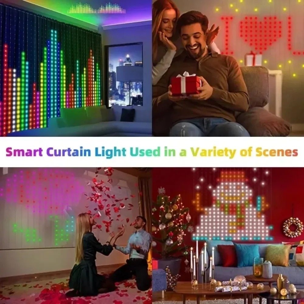 Luces LED de cortina de píxele - Home Decor Free App reseña y precio