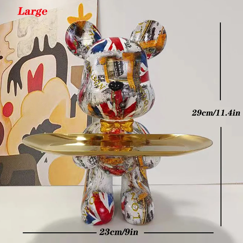 Estatuilla de oso Graffiti de  - Home Decor Y2K reseña y precio