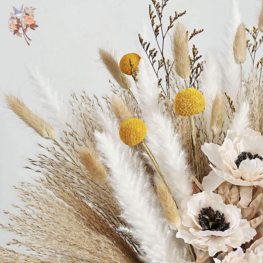 Ramo de flores artificiales es - Pampas Grass Decor reseña y precio