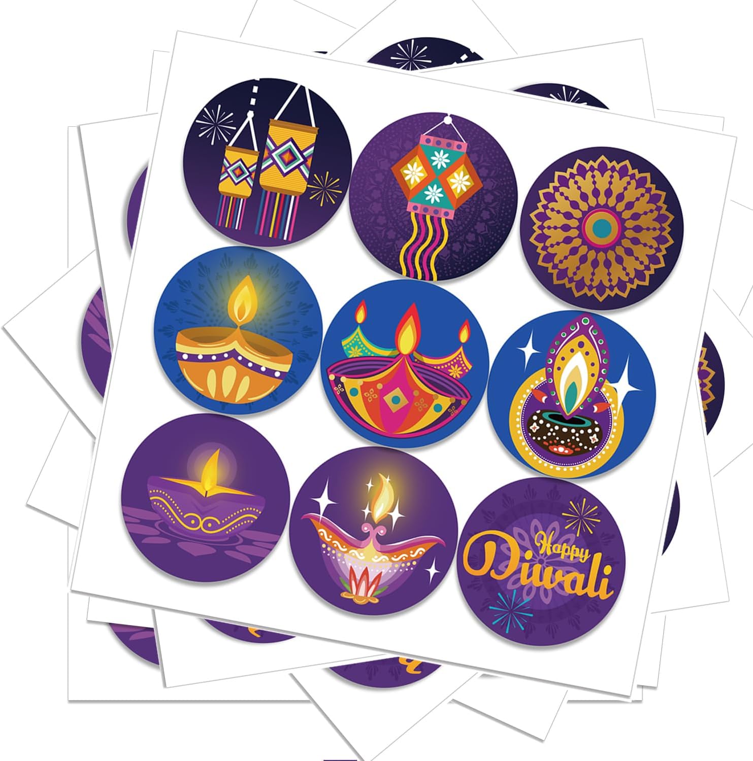 Pegatinas de feliz Diwali, dec - Home Decor Indonesia reseña y precio
