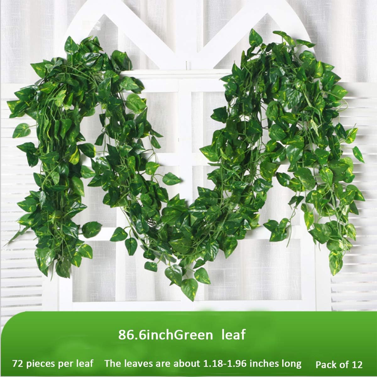 Guirnalda de vid de hiedra ver - Rattan Plant Basket reseña y precio