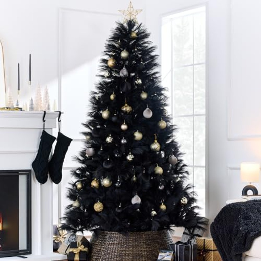 Decoración para árbol de Navid - Pampas Grass Decor reseña y precio