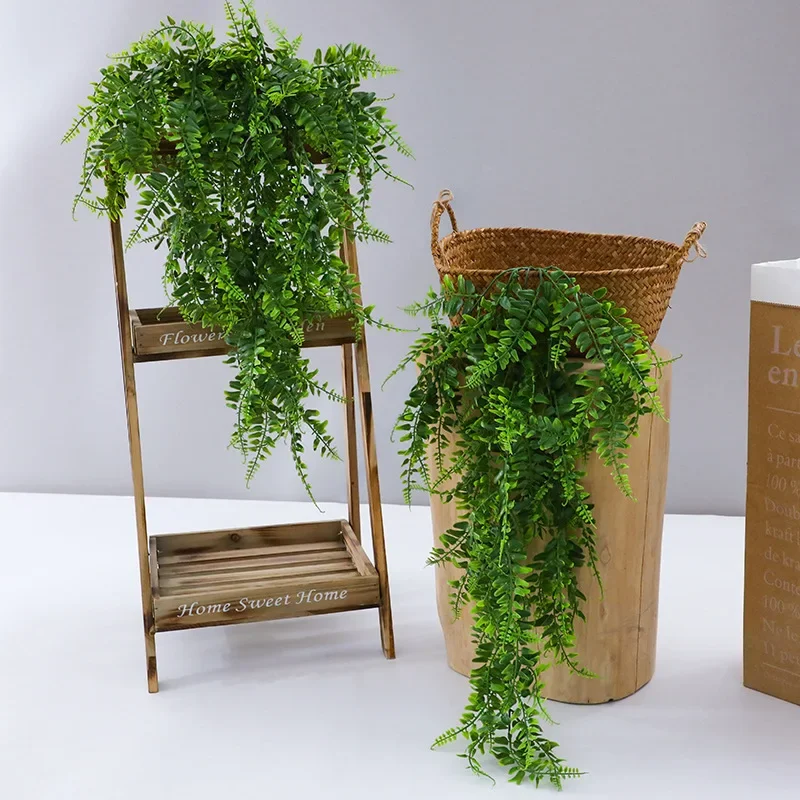 Plantas artificiales colgantes - Rattan Plant Basket reseña y precio