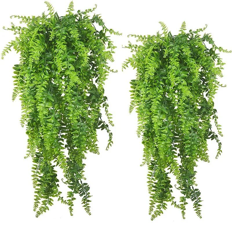 Plantas artificiales colgantes - Rattan Plant Basket reseña y precio