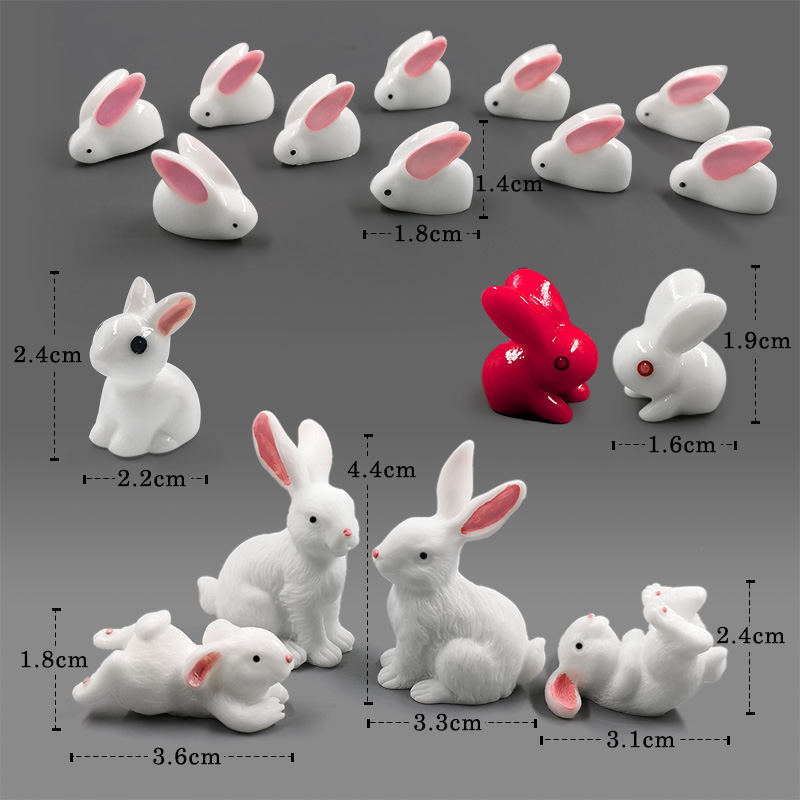Figura de conejo blanco para H - Home Decor Za reseña y precio