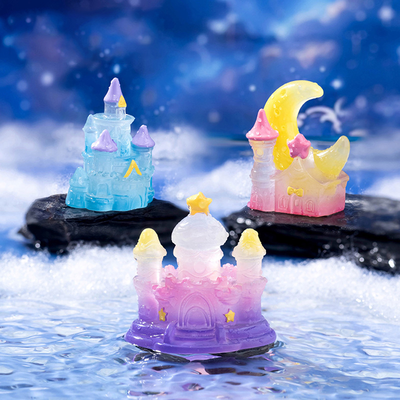 Mini castillo luminoso, adorno - Home Decor Za reseña y precio