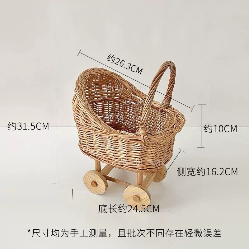 Cesta de Mimbre Tejida a Mano, - Rattan Plant Basket reseña y precio
