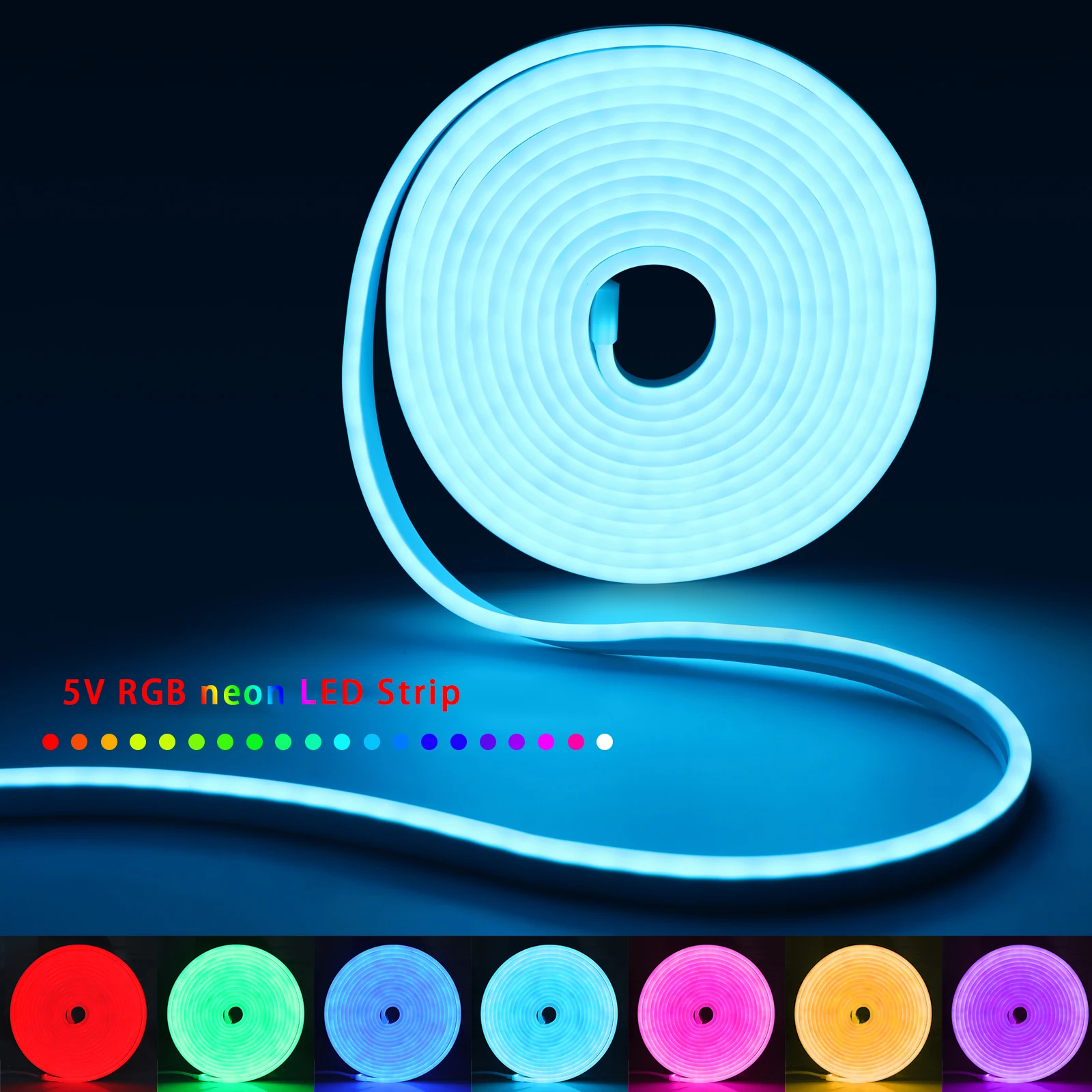 Tira de luces LED de neón RGB  - Home Decor Free App reseña y precio